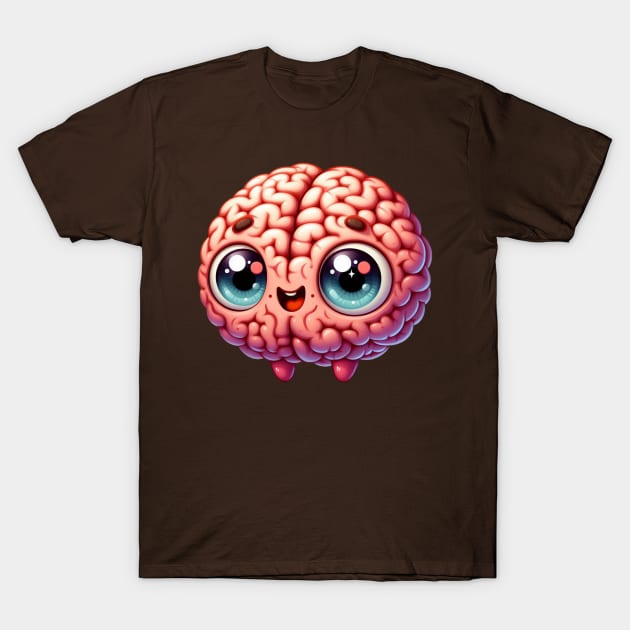 Cute Brain T-Shirt by Dmytro